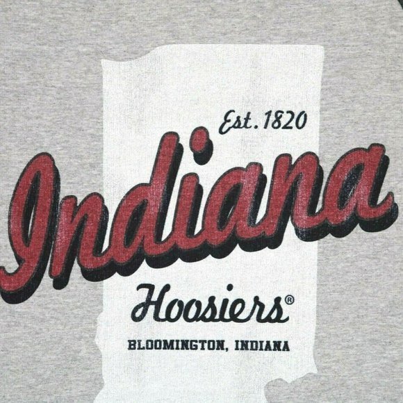 Indiana University Hoosiers Baseball Shirt T-Shirt Gray‎ M Medium - Picture 6 of 11